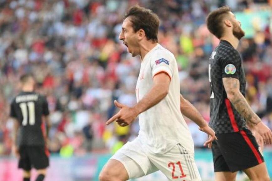 西班牙在激动人心的2020年欧洲杯淘汰赛中以5-3击败克罗地亚