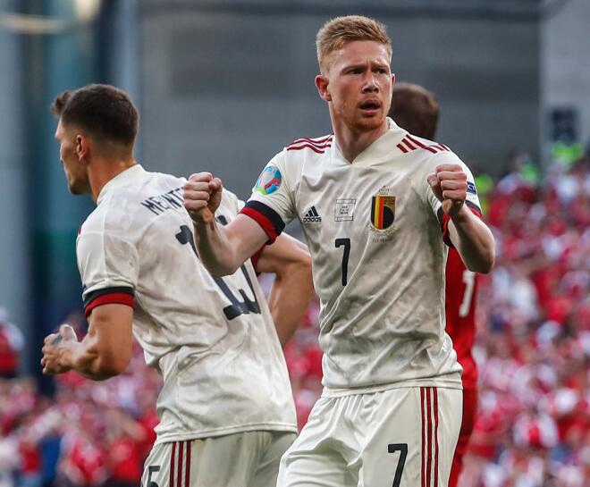 2020欧洲杯:比利时在埃里克森致敬的比赛中以2-1击败丹麦