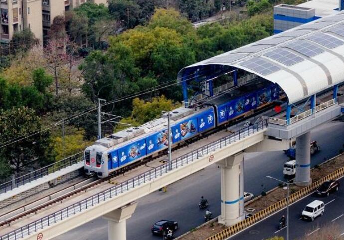 印度27个城市正在建设1058公里的地铁网络