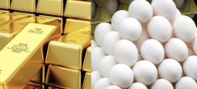 海得拉巴的黄金和鸡蛋价格上涨